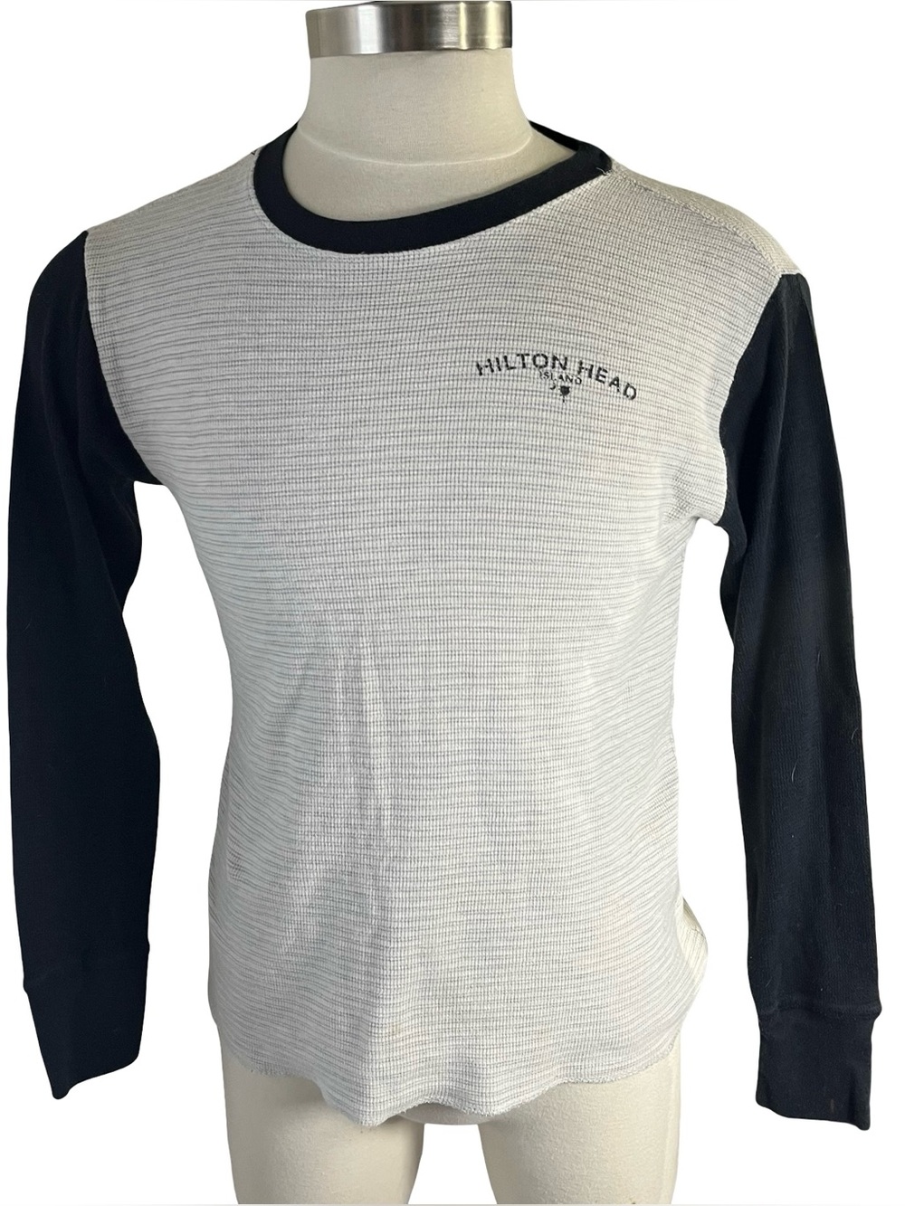 Salt Creek Hilton Head Gray Long Sleeve Shirt Sz S Coffee Before Talkie Tee